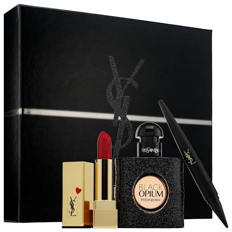 yves saint laurent black opium set|black opium 50ml gift set.